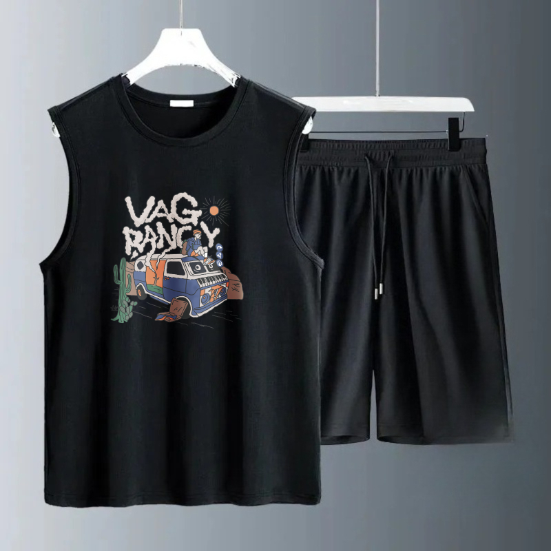 Summer Clothing Tops - Herren-Tanktop-Sets 2026 Sommer Schnelltrocknende Strand- und