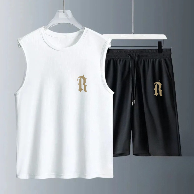 Summer Clothing Tops - Herren-Tanktop-Sets 2026 Sommer Schnelltrocknende Strandkleidung Set