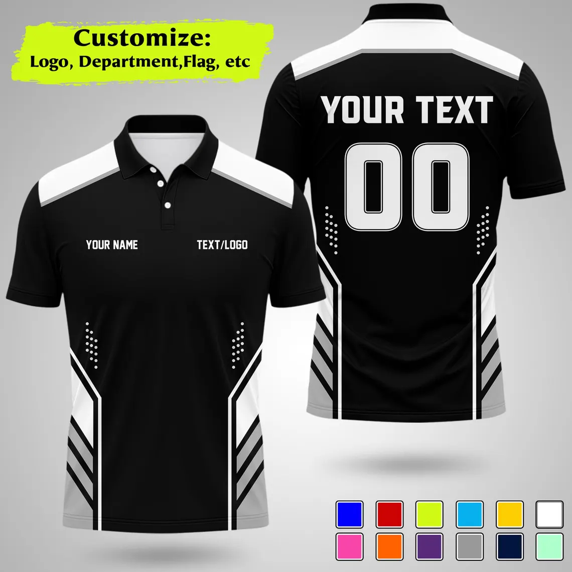 Summer Clothing Names - Neues personalisiertes Team-Poloshirt, individuell bedruckt mit
