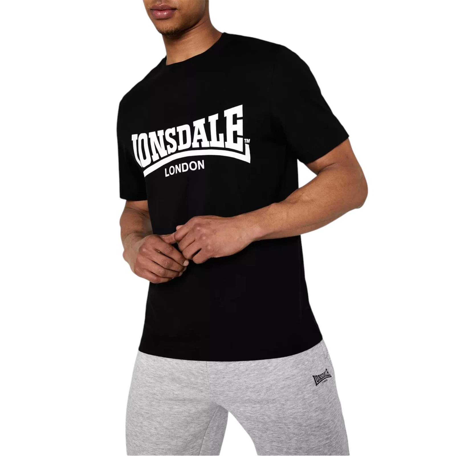 Summer Clothing Essentials Women - Lonsdale Herren-T-Shirts, Essential-Logo, Rundhalsausschnitt, kurze Ärmel,
