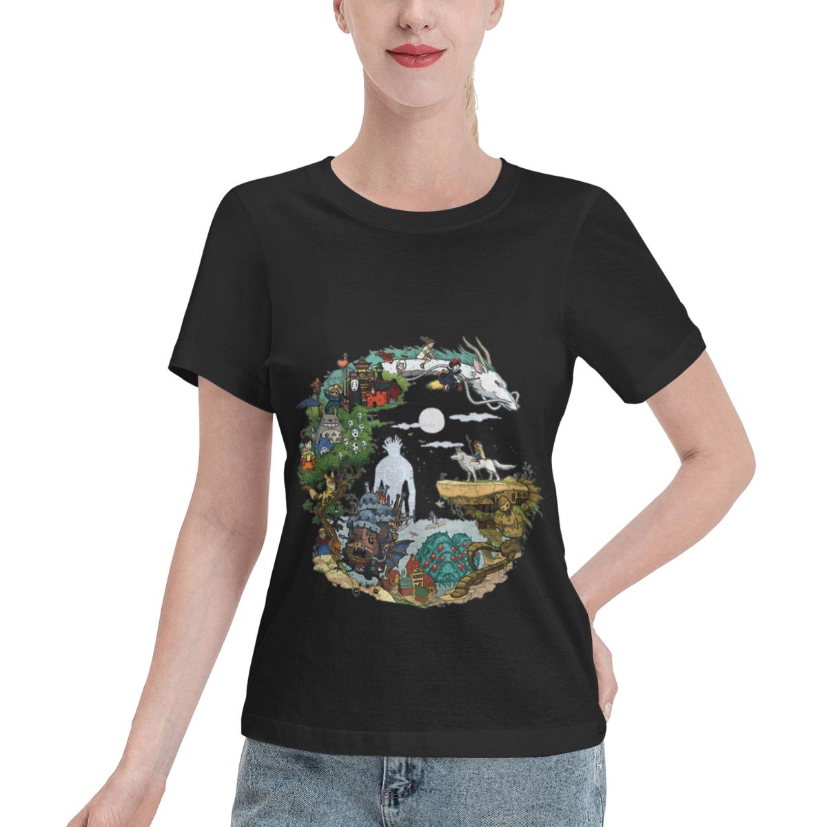 Summer Clothing Essentials Women - Langlebiges Asiom Damen-T-Shirt Sommer-Outfit Weibliche Grundkleidung