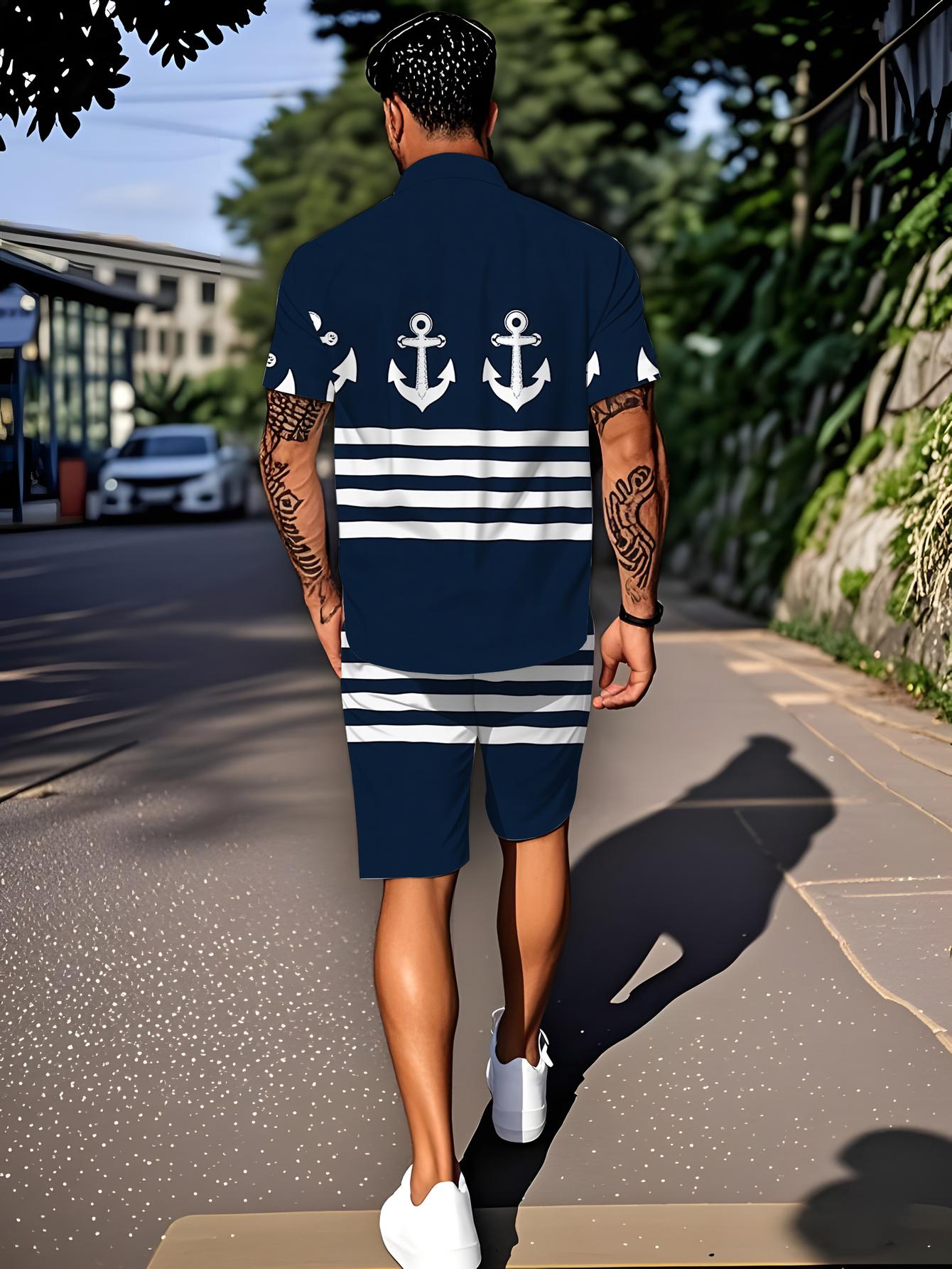 Summer Clothing Sets Men - Herren-Shirt-Sets 2026 Frühling/Sommer 3D-bedruckte Jogginganzüge für