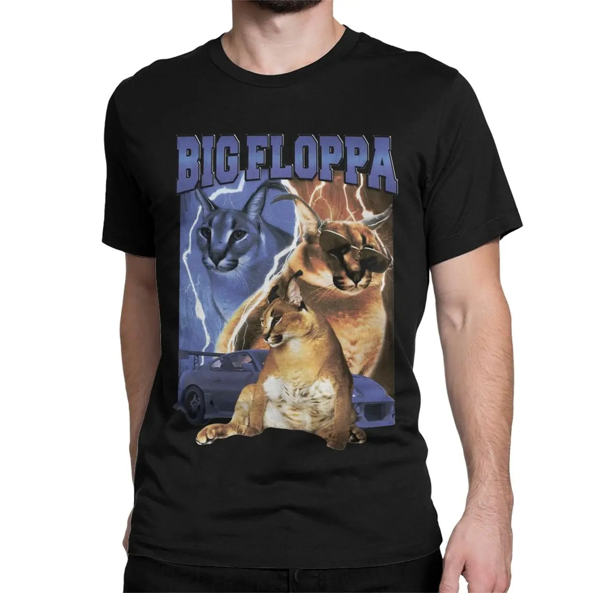 Summer Clothing Ideas Men - Männer Frauen große Floppa Vintage Rap