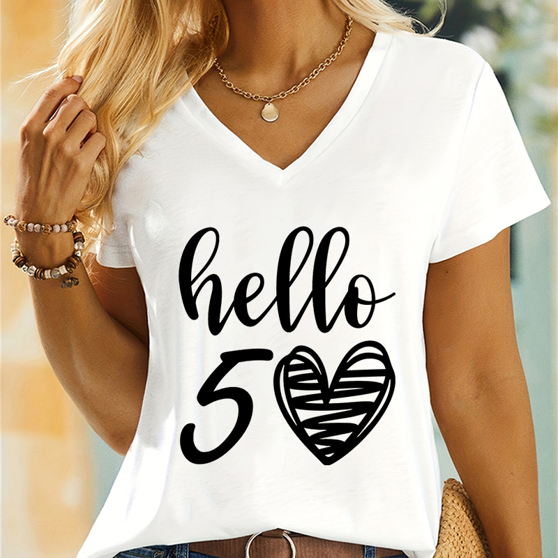 Summer Clothing Essentials Women - Frau T-Shirts Hallo 50 wesentliche klassische