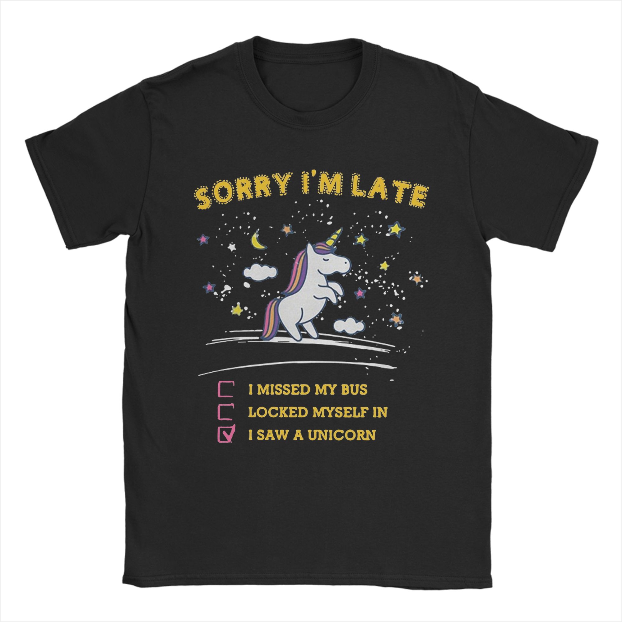 Summer Clothing Ideas Men - Herren-T-Shirt „Sorry I'm Late I Saw