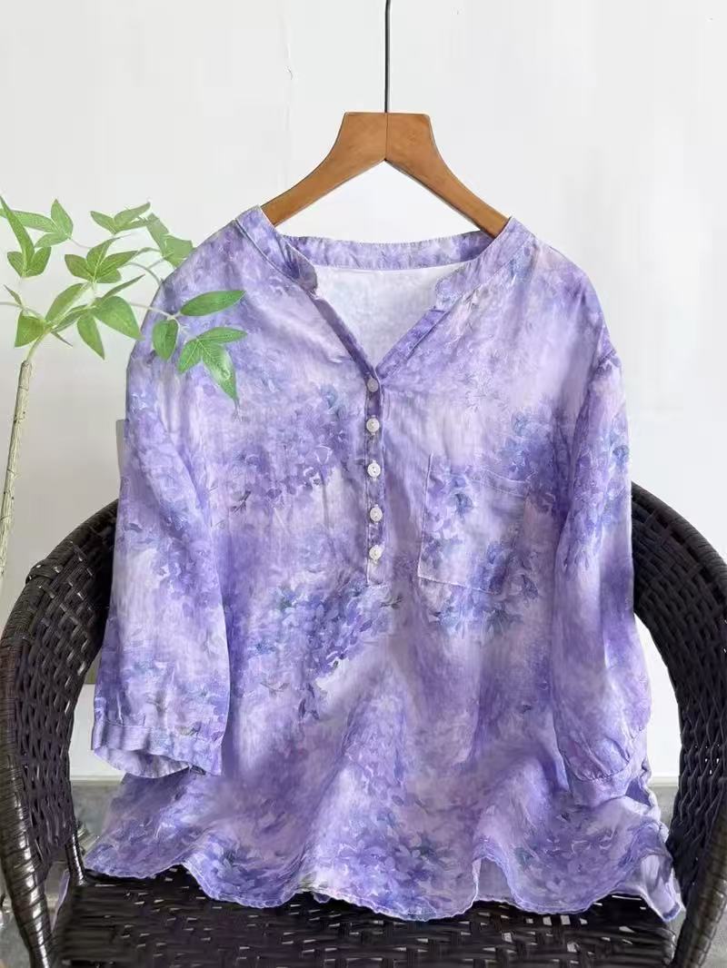 Summer Clothing In Japan - 100 % Ramie-Hemden für Damen, Sommer-Vintage-Hemden