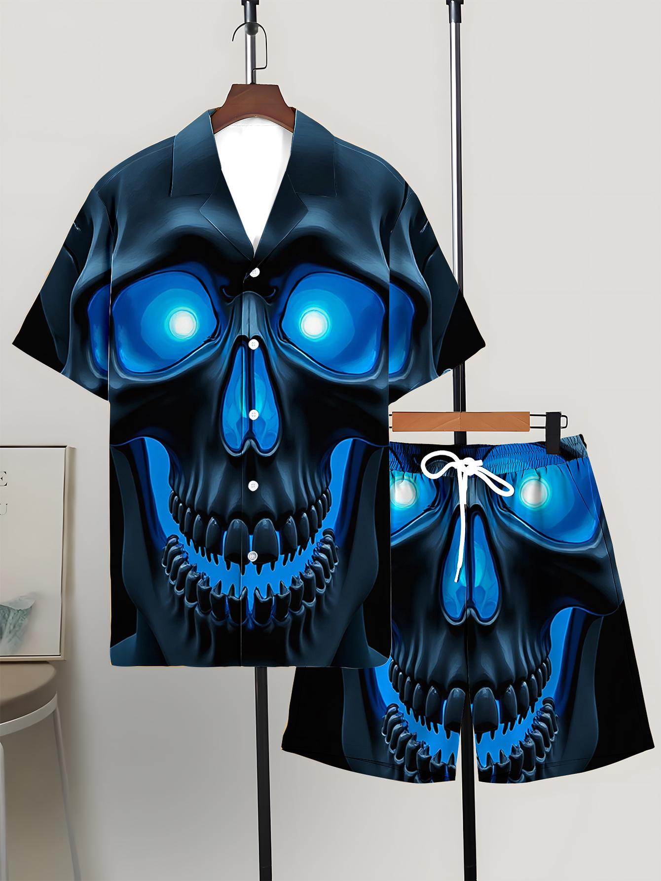 Summer Clothing Sets Men - Herren-Shirt-Sets 2026 Frühling/Sommer 3D-gedrucktes Bekleidungsset Herren-Sportanzug