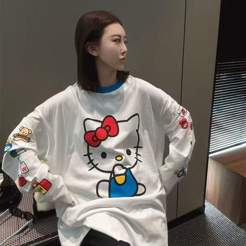 Langärmliges Hello Kitty Somme – Summer Clothing Tops Bewertung und Preis