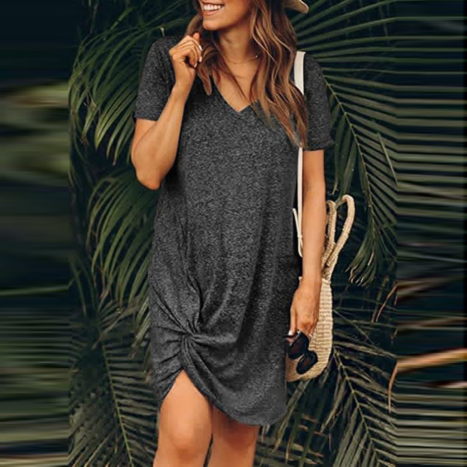Lässiges Kleid mit gedrehtem S – Summer Clothing Essentials Women Bewertung und Preis