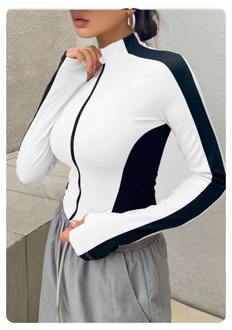 Yoga-Kleidung Stehkragen-Jacke – Summer Clothing Tops Bewertung und Preis