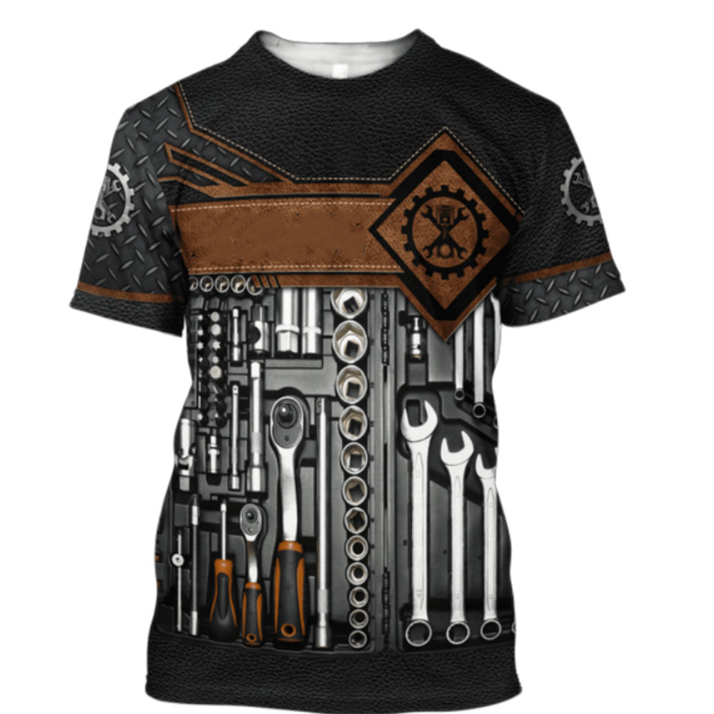 Vintage T-Shirt Mechaniker 3D  – Summer Clothing Names Bewertung und Preis