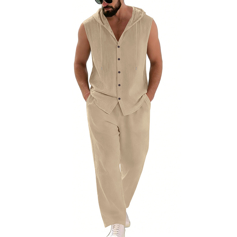 Herren-Freizeitanzug aus Leine – Summer Clothing Sets Men Bewertung und Preis
