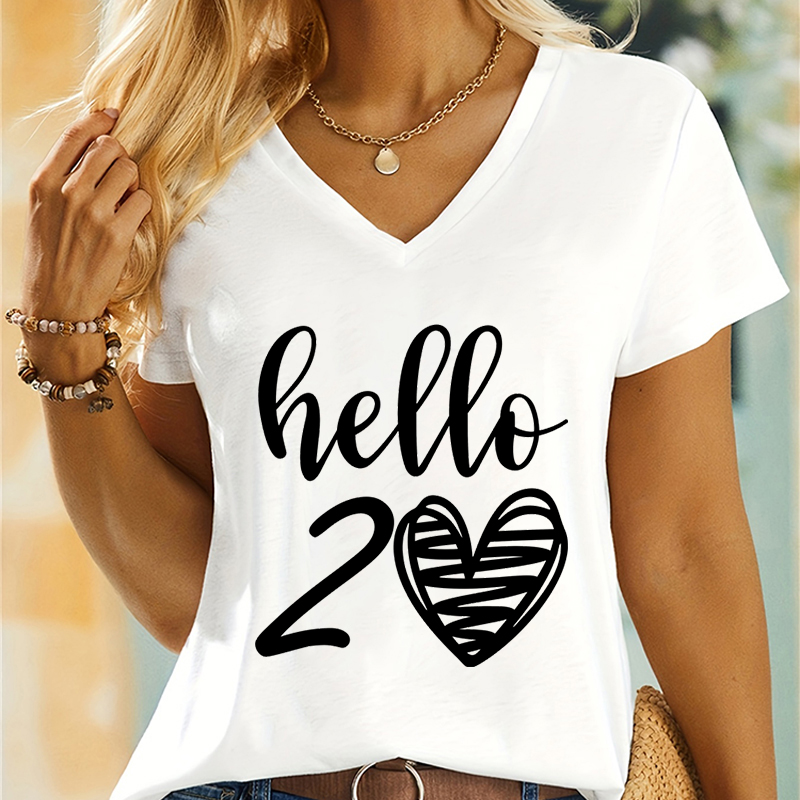 Frau T-Shirts Hallo 50 wesentl – Summer Clothing Essentials Women Bewertung und Preis