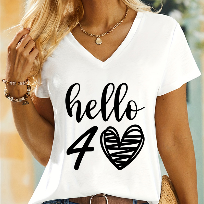 Frau T-Shirts Hallo 50 wesentl – Summer Clothing Essentials Women Bewertung und Preis