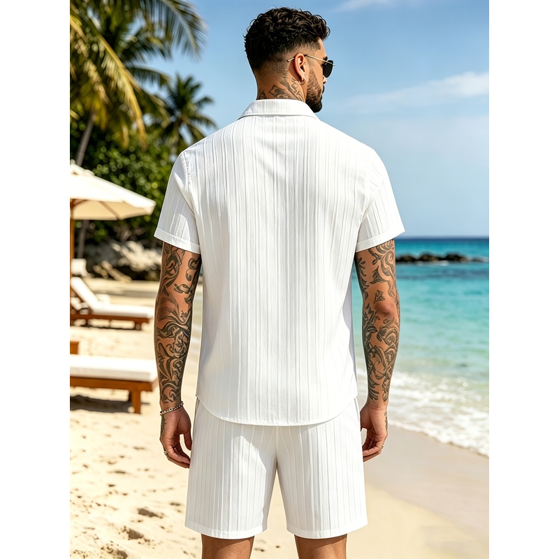 2-teiliges Sommer-Freizeitanzu – Summer Clothing Sets Men Bewertung und Preis