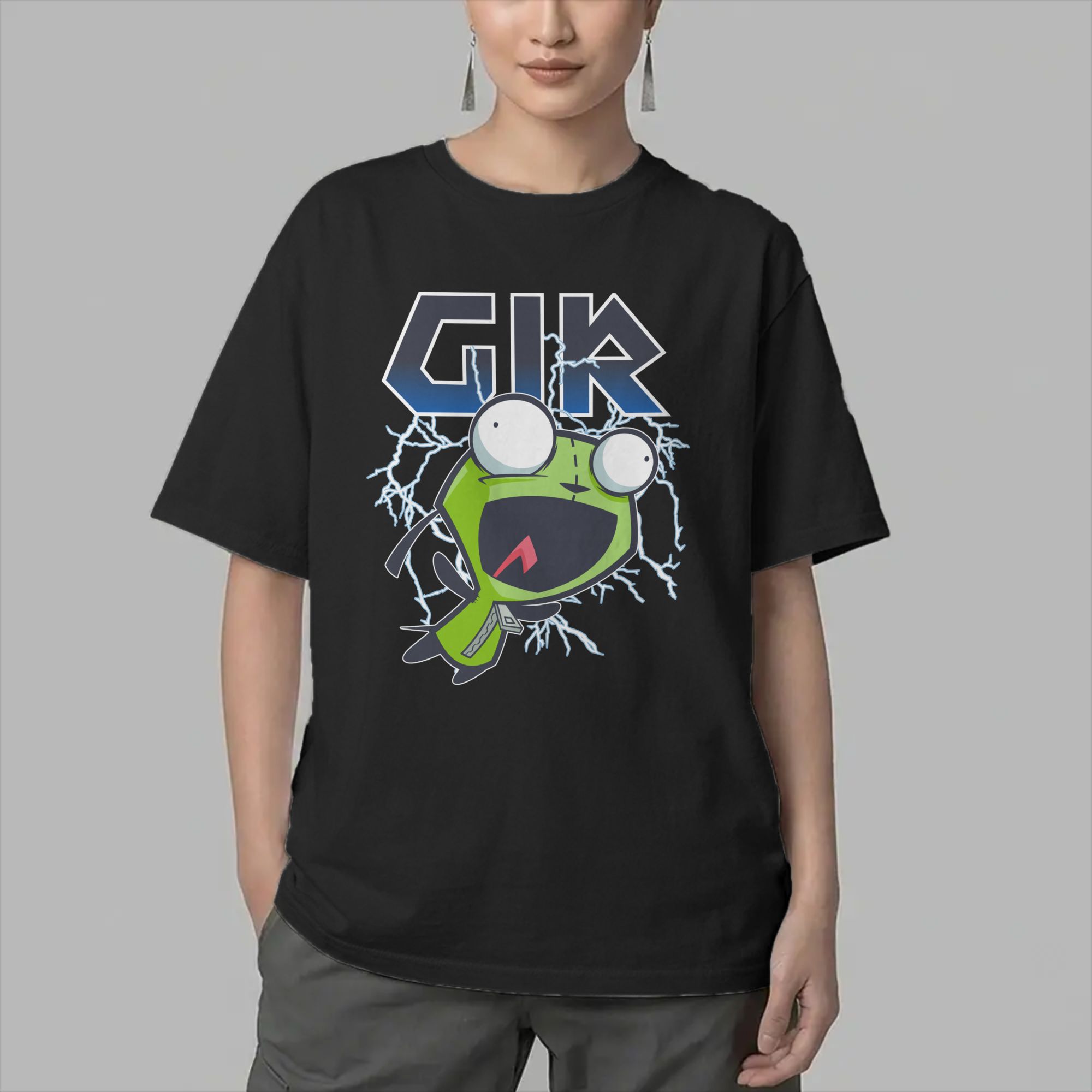 Cartoon Invaders Zim Gir T-Shi – Summer Clothing Ideas Men Bewertung und Preis